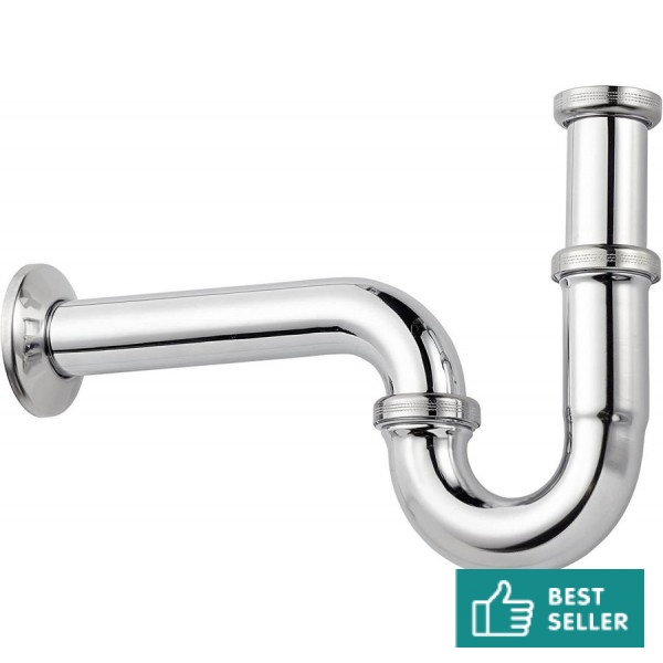 Sink siphon 1 ¼” material: Brass surface: Glossy, color: Chrome Siphons