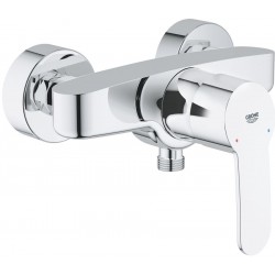 Shower tap Wall-mounted exposed material: Brass mixer without hand shower, hose and holder, color: Chrome surface: Glossy Wall-mouned exposed