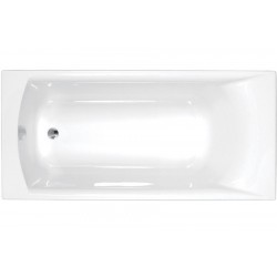 Bathtub Rectangular 180x80 material: Quaryl Carronite, color: White no grab bars surface: Glossy Rectangular