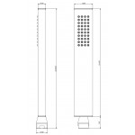 Τηλέφωνο ντους 1 ροής, χρώμα: Χρωμέ επιφάνεια: Γυαλιστερή Τηλέφωνα