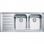 Sink Stainless (Steel) 116x51 material: Inox surface: Matt left nested 2 cabinet, color: Chrome Stainless steel Sink Stainless (Steel) 116x51 material: Inox surface: Matt left nested 2 cabinet, color: Chrome Stainless steel
