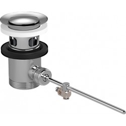 Waste Valve pop-up With overflow material: Brass surface: Glossy, color: Chrome Waste overflows