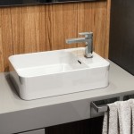 Washbasin Wall-mounted 45x27x17 With 1 bowl With hole on the right With overflow / no pedestal material: Porcelain, color: White surface: Glossy Wall-mounted Washbasin Wall-mounted 45x27x17 With 1 bowl With hole on the right With overflow / no pedestal material: Porcelain, color: White surface: Glossy Wall-mounted
