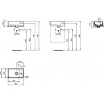Washbasin Wall-mounted 45x27x17 With 1 bowl With hole on the right With overflow / no pedestal material: Porcelain, color: White surface: Glossy Wall-mounted Washbasin Wall-mounted 45x27x17 With 1 bowl With hole on the right With overflow / no pedestal material: Porcelain, color: White surface: Glossy Wall-mounted