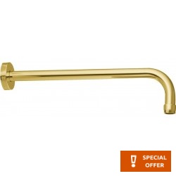 Βραχίονας 35cm Gold επίτοιχος τύπος από ορείχαλκο, χρώμα: Χρυσό επιφάνεια: Γυαλιστερή Βραχίονες κεφαλής ντους