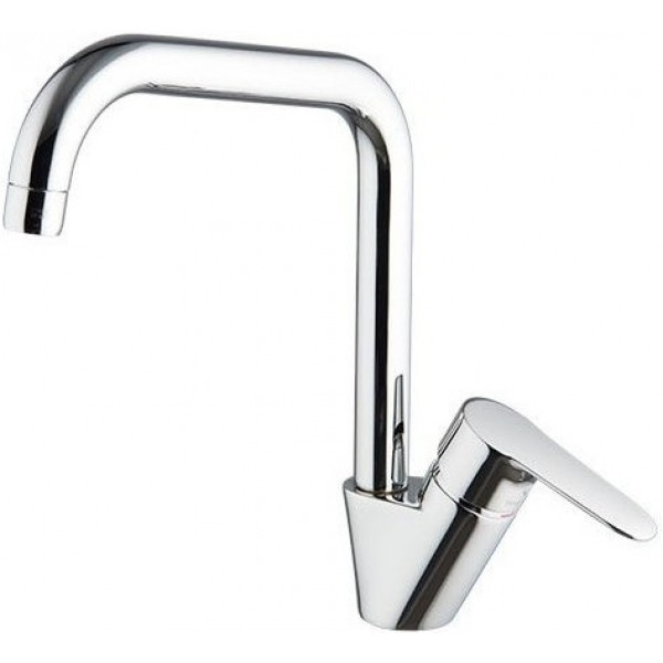 Kitchen tap Deck-mounted material: Brass, color: Chrome surface: Glossy Deck-mounted Kitchen tap Deck-mounted material: Brass, color: Chrome surface: Glossy Deck-mounted