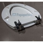 Toilet-seat, style: Sandwich, color: White Toilet seats & covers