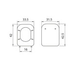 Toilet-seat, style: Sandwich, color: White Toilet seats & covers Toilet-seat, style: Sandwich, color: White Toilet seats & covers