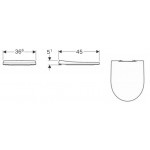 Κάλυμμα λεκάνης soft closing Wrapover Quick release slim, χρώμα: Λευκό Καλύμματα