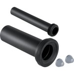 Connecting set for wall-hunged toilet, 30cm material: Plastic Plumbing adaptors Connecting set for wall-hunged toilet, 30cm material: Plastic Plumbing adaptors