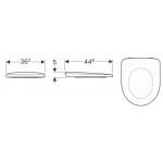 Κάλυμμα λεκάνης soft closing Wrapover Quick Release, χρώμα: Λευκό Καλύμματα