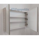 Bathroom furniture set with washbasin 80x47x60 material: Wood composite wall mounted, color: Wood Oak Bathroom furniture sets Bathroom furniture set with washbasin 80x47x60 material: Wood composite wall mounted, color: Wood Oak Bathroom furniture sets