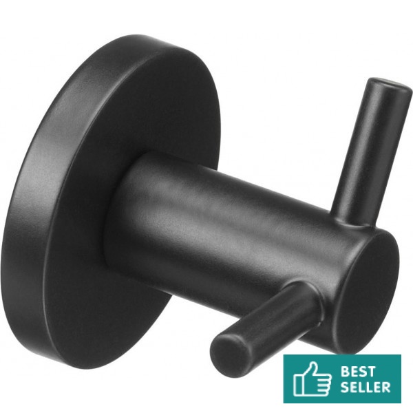 Άγκιστρο από ορείχαλκο διπλό A, χρώμα: Μαύρο επιφάνεια: Ματ Άγκιστρα