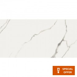 Floor tiles 60x120 Italy levigato, style: marble 1st choice rettificato surface: Glossy, hue: White/Grey