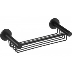 Σπογγοθήκη από ορείχαλκο βαθιά διπλής στήριξης μονή 25x11x6, χρώμα: Μαύρο επιφάνεια: Ματ Σπογγοθήκες