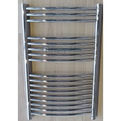 Heated towel rack 50x80 material: Brass, color: Chrome surface: Glossy
