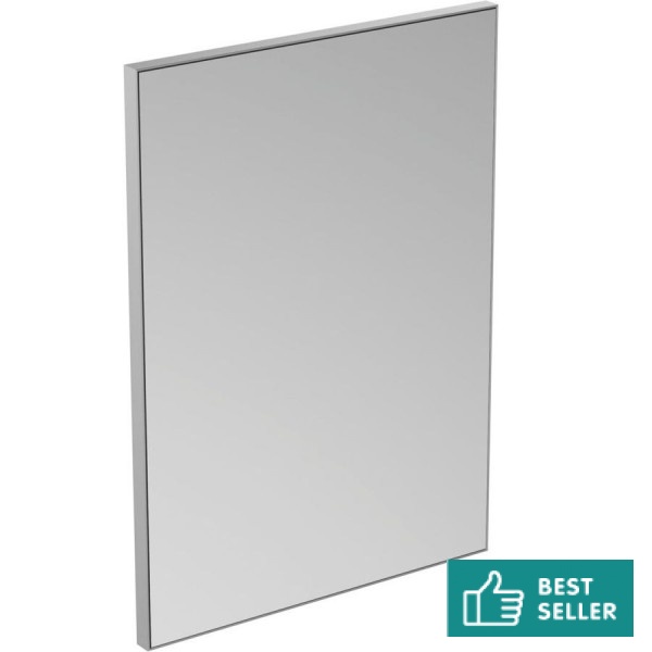 Καθρέπτης, σχήμα: Ορθογώνιο 50x70 από κρύσταλλο με πλαίσιο Καθρέπτες μπάνιου