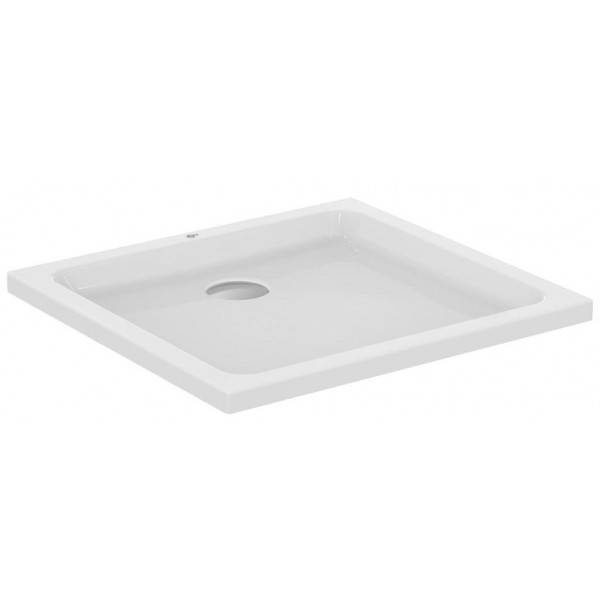 Shower tray Rectangular 80x75x4 material: Acrylic, color: White surface: Glossy Rectangular