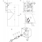 Flush valve for urinal manualy, color: Chrome Flush valve systems