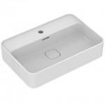 Washbasin Free standing 60x40x13 material: Porcelain With one hole With overflow, color: White surface: Glossy Free standing Washbasin Free standing 60x40x13 material: Porcelain With one hole With overflow, color: White surface: Glossy Free standing