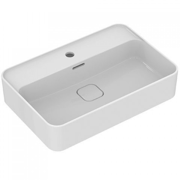 Washbasin Free standing 60x40x13 material: Porcelain With one hole With overflow, color: White surface: Glossy Free standing Washbasin Free standing 60x40x13 material: Porcelain With one hole With overflow, color: White surface: Glossy Free standing