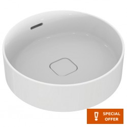 Washbasin Free standing 45x45x13 material: Porcelain With overflow Without hole, color: White surface: Glossy Free standing