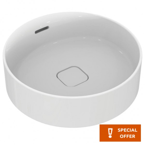 Washbasin Free standing 45x45x13 material: Porcelain With overflow Without hole, color: White surface: Glossy Free standing Washbasin Free standing 45x45x13 material: Porcelain With overflow Without hole, color: White surface: Glossy Free standing