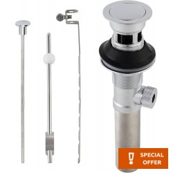 Waste Valve With overflow material: Brass surface: Glossy, color: Chrome Waste overflows