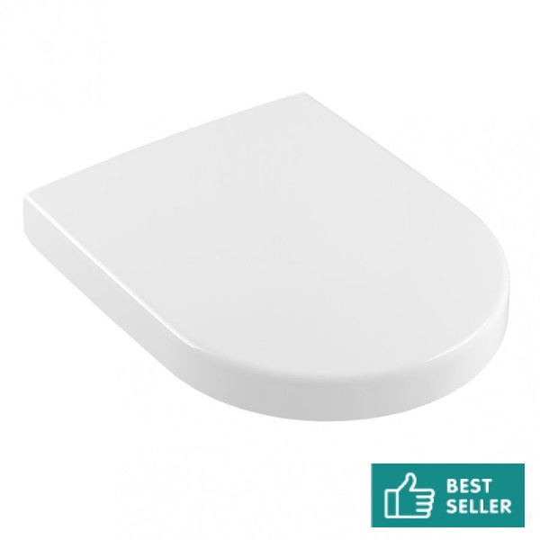 Toilet-seat soft closing, style: Wrapover QuickRelease, color: White Toilet seats & covers