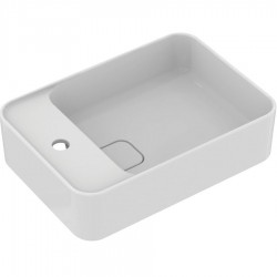 Washbasin Free standing 50x35x13 material: Porcelain With one hole With overflow, color: White surface: Glossy Free standing