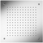 Shower head Ceiling-mounted 38x38 material: Inox, style: 1 spray, color: Chrome surface: Glossy Overhead showers