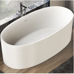 Bathtub Free standing/ Built-in 175x88x56 material: Solid Surface surface: Matt, color: White no grab bars Free standing/ Built-in