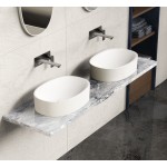Washbasin Free standing 50x35x12,5 material: Solid Surface Without hole Without overflow 50, color: White surface: Matt Free standing Washbasin Free standing 50x35x12,5 material: Solid Surface Without hole Without overflow 50, color: White surface: Matt Free standing