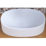 Washbasin Free standing 50x35x12,5 material: Solid Surface Without hole Without overflow 50, color: White surface: Matt Free standing Washbasin Free standing 50x35x12,5 material: Solid Surface Without hole Without overflow 50, color: White surface: Matt Free standing