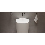 Washbasin Floor standing 50x35x90 material: Solid Surface, color: White surface: Matt Floor standing