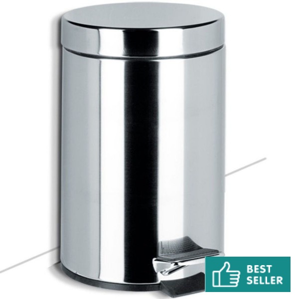 Χαρτοδοχείο από inox 5 lt επιδαπέδιος τύπος κλειστό, χρώμα: Χρωμέ επιφάνεια: Γυαλιστερή Χαρτοδοχεία Χαρτοδοχείο από inox 5 lt επιδαπέδιος τύπος κλειστό, χρώμα: Χρωμέ επιφάνεια: Γυαλιστερή Χαρτοδοχεία