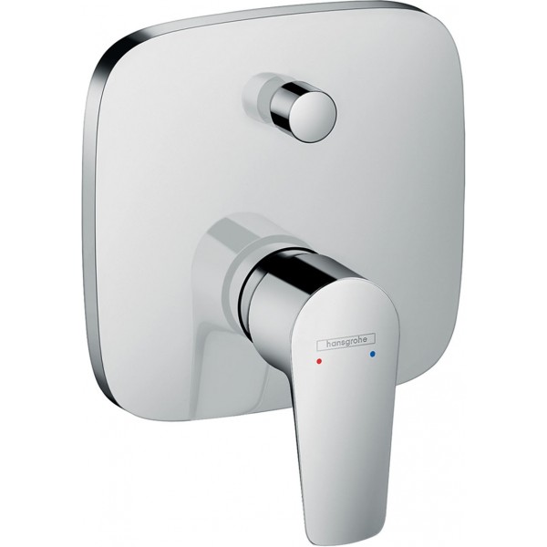 Shower tap Wall-mounted external part 2 way material: Brass mixer With plate without hand shower, hose and holder iBOX, color: Chrome surface: Glossy