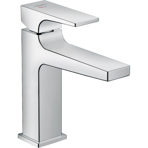 Wash basin tap Deck-mounted material: Brass mixer With push-open waste set Μ size 110, CoolStart, color: Chrome surface: Glossy Deck-mounted Wash basin tap Deck-mounted material: Brass mixer With push-open waste set Μ size 110, CoolStart, color: Chrome surface: Glossy Deck-mounted