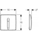 Flush valve for urinal electronic, color: Chrome Flush valve systems Flush valve for urinal electronic, color: Chrome Flush valve systems