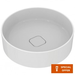 Washbasin Free standing 45x45x13 material: Porcelain Without hole Without overflow, color: White surface: Glossy Free standing