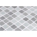 Mosaic 2,5x2,5 Spain, shape: Square 1st choice (31x46,7) surface: Glossy, hue: Grey Mosaics Mosaic 2,5x2,5 Spain, shape: Square 1st choice (31x46,7) surface: Glossy, hue: Grey Mosaics