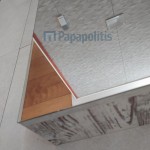 Καθρέπτης, σχήμα: Ορθογώνιο 90x55x15 από κρύσταλλο Antique, με ντουλάπι Καθρέπτες μπάνιου