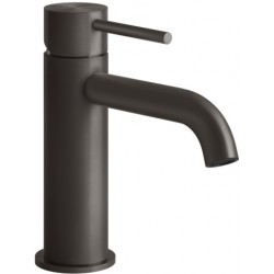 Wash basin tap Deck-mounted material: Inox mixer S size Without waste, color: Black surface: Matt Deck-mounted