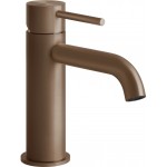 Wash basin tap Deck-mounted material: Inox mixer S size With pop-up waste set, color: Bronze surface: Brushed Deck-mounted