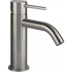 Wash basin tap Deck-mounted material: Inox mixer S size Without waste Flessa, Brushed Steel, color: Chrome surface: Brushed Deck-mounted Wash basin tap Deck-mounted material: Inox mixer S size Without waste Flessa, Brushed Steel, color: Chrome surface: Brushed Deck-mounted