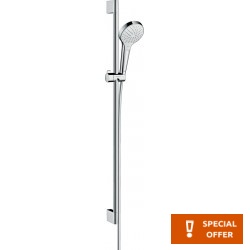 Βέργα ντους 95cm από ορείχαλκο 110 Vario με τηλέφωνο & σπιράλ, χρώμα: Χρωμέ επιφάνεια: Γυαλιστερή Βέργες ντους