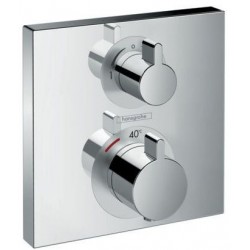 Θερμοστάτης μπαταρίας εξωτερικό μέρος 2 εξόδων από ABS επιφάνεια: Γυαλιστερή, χρώμα: Χρωμέ Θερμοστάτες