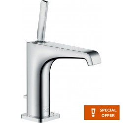Wash basin tap Deck-mounted material: Brass mixer With pop-up waste set Μ size 130, color: Chrome surface: Glossy