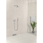 Shower tap Wall-mounted external part 2 way material: Brass mixer With plate without hand shower, hose and holder iBox, color: Chrome surface: Glossy Wall-mounted - external part Shower tap Wall-mounted external part 2 way material: Brass mixer With plate without hand shower, hose and holder iBox, color: Chrome surface: Glossy Wall-mounted - external part