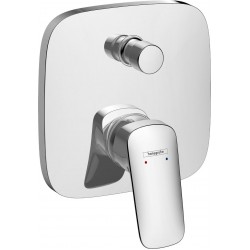 Shower tap Wall-mounted external part 2 way material: Brass mixer With plate without hand shower, hose and holder iBox, color: Chrome surface: Glossy